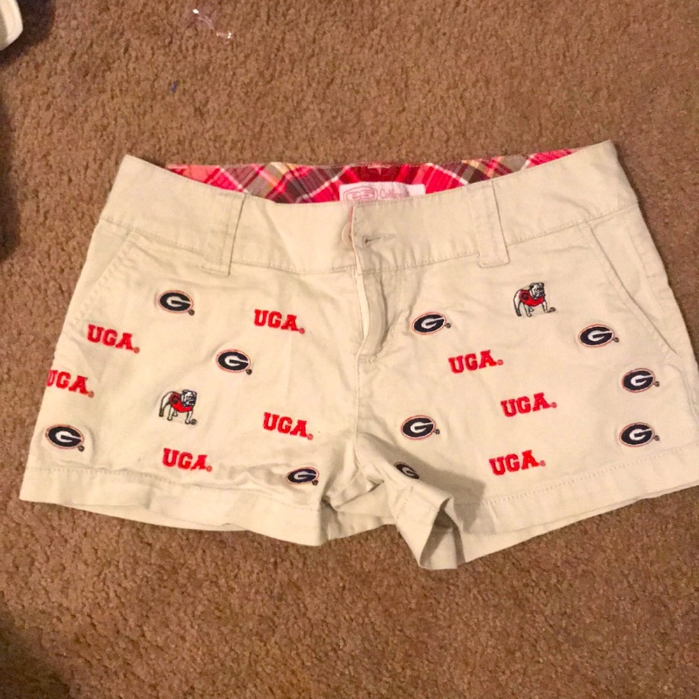 Georgia Bulldog khaki shorts